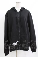 画像1: NieR Clothing / 刺繍ZIPパーカー  黒 H-26-09-23-019-PU-TO-AK-ZH (1)