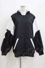 画像1: NieR Clothing / プリントZIPパーカー  黒×白 H-26-09-23-024-PU-TO-AK-ZH (1)