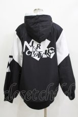 画像3: NieR Clothing / プリントZIPパーカー  黒×白 H-26-09-23-024-PU-TO-AK-ZH (3)