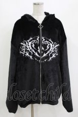 画像1: NieR Clothing / ふわもこZIPパーカー F 黒 H-26-09-23-026-PU-TO-AK-ZH (1)