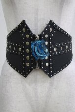 画像1: KILL STAR / Cosmic Goddess Waist Belt  ブラック H-26-09-24-056-PU-ZA-KB-ZH (1)