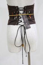 画像3: Qutie Frash / 矢絣コルセット  ブラウン H-26-09-24-006-QU-ZA-KB-ZH (3)