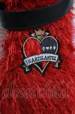 画像3: QOOZA / 「ディズニーツイステッドワンダーランド」ファーハット[HEARTSLABYUL]  レッド H-26-09-24-020-PU-AC-KB-ZH (3)