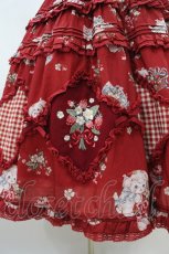 画像5: Little Plum（海外ロリータブランド） / Strawberry Bouquet ワンピース S レッド H-26-09-25-030-LO-OP-NS-ZH (5)
