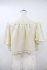 画像2: axes femme / シフォンドレッシーボレロ M 生成り H-26-09-25-044-AX-TO-NS-ZH (2)