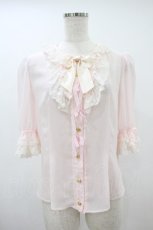画像1: Angelic Pretty / Sugarジャボブラウス Free ピンク H-26-09-25-046-AP-BL-YZ-ZH (1)