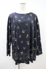 画像1: Franche Lippee / アニマルドット柄カットソー 3L ネイビー H-26-09-25-056-LO-TO-YZ-ZH (1)