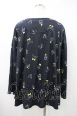 画像2: Franche Lippee / アニマルドット柄カットソー 3L ネイビー H-26-09-25-056-LO-TO-YZ-ZH (2)