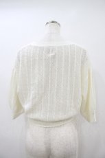 画像2: F&A / クリア釦透かし編みカーディガン Free OFFWHITE H-26-09-25-058-CA-TO-NS-ZH (2)