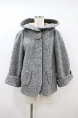 画像1: Franche Lippee / ネコボタンショートコート M グレー H-26-09-25-062-LO-CO-YZ-ZH (1)