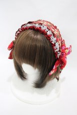 画像1: APOLIA / ヘアバンド  レッド H-26-09-25-016-LO-AC-NS-ZH (1)