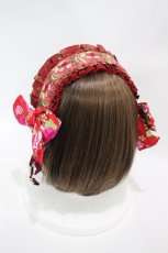 画像2: APOLIA / ヘアバンド  レッド H-26-09-25-016-LO-AC-NS-ZH (2)