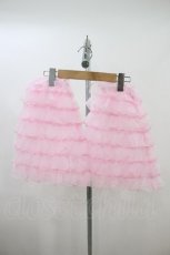 画像1: Chalmiere / シアーフリルレッグカバー 縦38.5/膝下回り22~40 ピンク H-26-09-25-021-AX-ZA-NS-ZH (1)