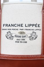 画像2: Franche Lippee / しっかりキャンバスBAG  キャラメル H-26-09-25-023-LO-BG-YZ-ZH (2)