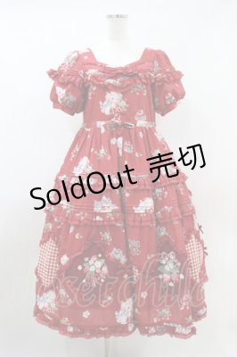 Preview of Strawberry Bouquet ワンピース S レッド