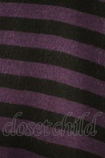 画像3: PEACE NOW / ボーダージレ M 黒×紫 H-26-09-26-1032-PU-TO-AK-ZH (3)