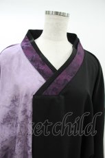 画像3: Deorart / GOTH CHINA KIMONO風トップス M 黒×紫 H-26-09-26-1043-PU-TO-AK-ZH (3)