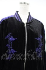 画像4: REFLEM / ドラゴン刺繍ベロアスカジャン FREE 黒 H-26-09-26-1045-PU-JA-AK-ZH (4)
