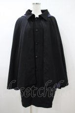 画像1: Deorart / 中綿・エクソシストケープコート LONG 黒×紫 H-26-09-26-1020-PU-CO-AK-ZH (1)
