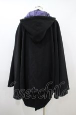 画像2: Deorart / 中綿・エクソシストケープコート LONG 黒×紫 H-26-09-26-1020-PU-CO-AK-ZH (2)