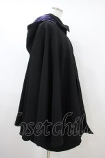 画像3: Deorart / 中綿・エクソシストケープコート LONG 黒×紫 H-26-09-26-1020-PU-CO-AK-ZH (3)