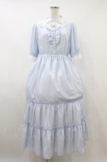 画像1: Emily Temple cute / Lacy Tieredワンピース M サックス H-26-09-26-1024-ET-OP-AK-ZH (1)