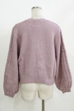 画像3: F&A / 同色ローズ刺繍ケーブルニットプルオーバー Free LAVENDER H-26-09-26-056-CA-TO-NS-ZH (3)