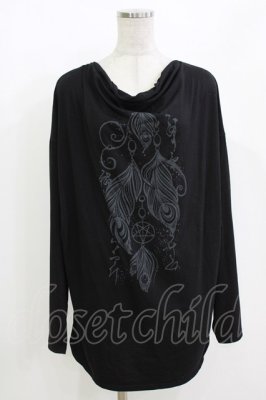 Preview of ロングスリーブTシャツ Free ブラック