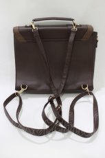 画像3: axes femme POETIQUE / ベアー金具サッチェルバッグ  ブラウン H-26-09-26-067-AX-BG-NS-ZH (3)