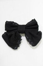 画像2: Angelic Pretty / セレモニーリボンバレッタ  ブラック H-26-09-26-081-AP-AC-NS-ZH (2)