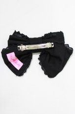 画像3: Angelic Pretty / セレモニーリボンバレッタ  ブラック H-26-09-26-081-AP-AC-NS-ZH (3)