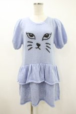 画像1: Candy Stripper / KITTEN KNIT ONE-PIECE  ブルー H-26-09-27-034-PU-OP-KB-ZH (1)