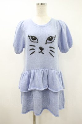 Preview of KITTEN KNIT ONE-PIECE  ブルー