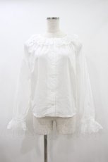 画像1: MILK / Lottie ブラウス Free 白 H-26-09-27-044-ML-BL-NS-ZH (1)