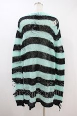 画像2: KILL STAR / After Eight Knit Sweater S 黒×ミントグリーン H-26-09-27-051-PU-TO-KB-ZH (2)