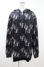 画像1: NieR Clothing / プリントプルパーカー  黒/擬人化Nierちゃん H-26-09-27-060-PU-TO-KB-ZH (1)