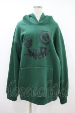 画像1: NieR Clothing / プリントプルパーカー  グリーン H-26-09-27-061-PU-TO-KB-ZH (1)