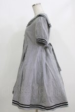 画像2: Physical Drop / ストライプセーラーワンピース Free ブラック H-26-09-27-1026-LO-OP-NS-ZH (2)