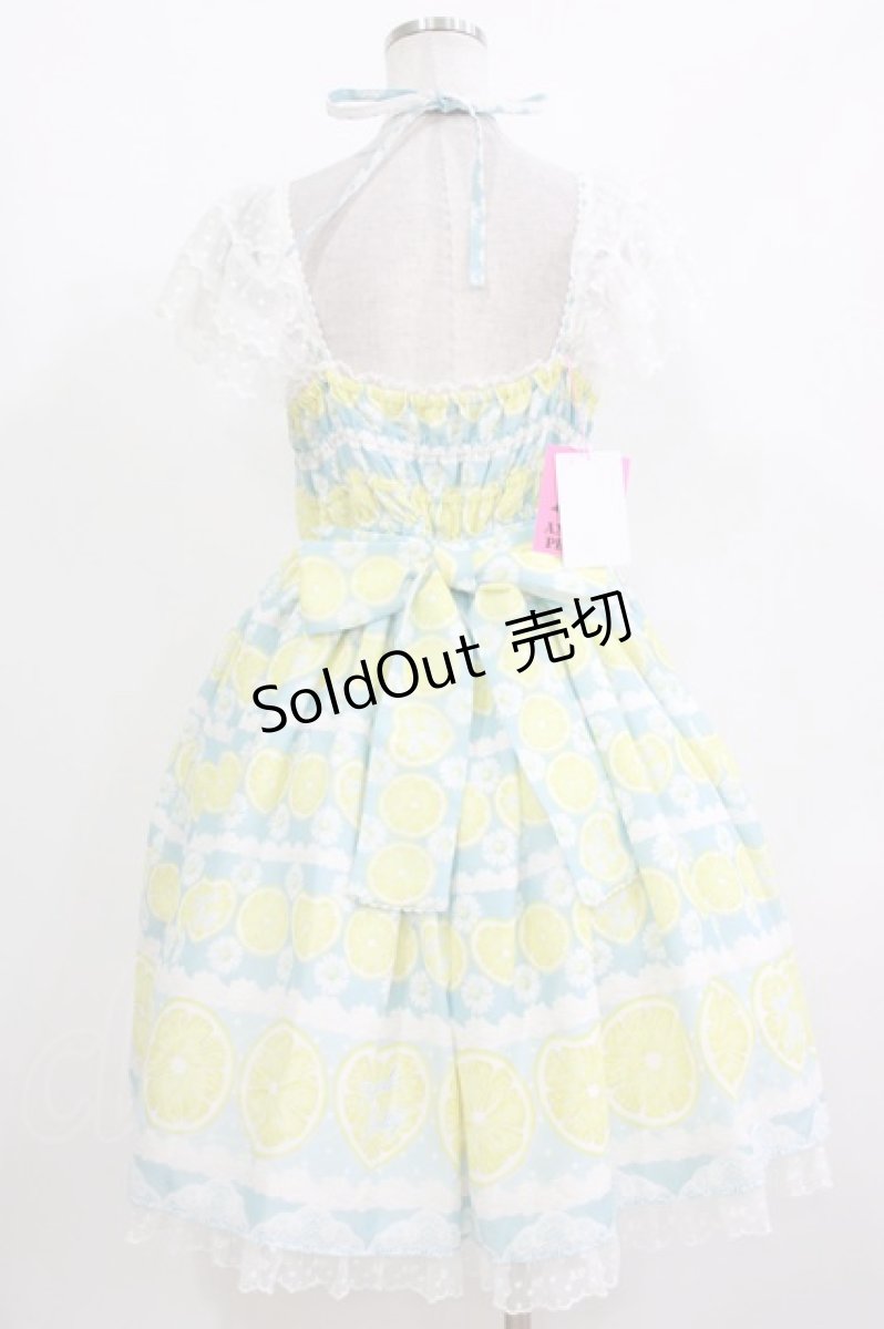 画像3: Angelic Pretty / Lemonade Float肩レースジャンパースカート Free サックス H-26-09-27-1027-AP-OP-NS-ZH (3)