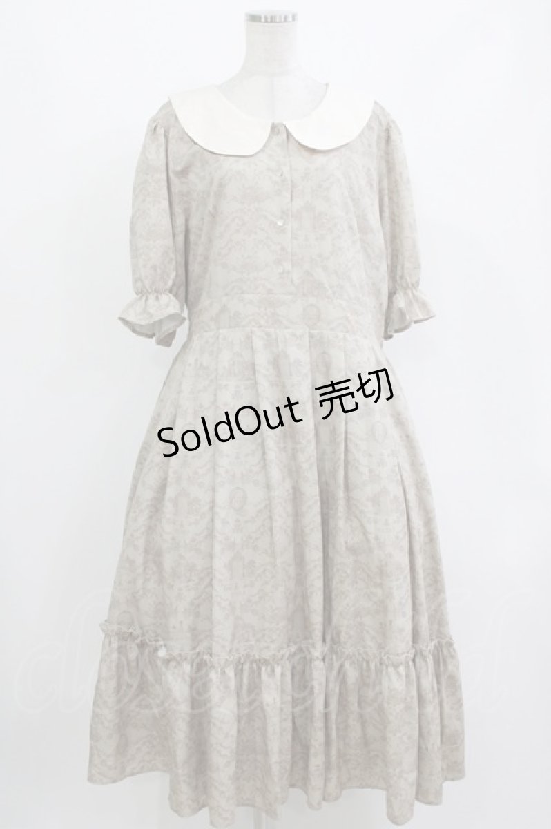 画像1: m petit by misako / NINA’S/トワルドジュイワンピース 3L ベージュ H-26-09-27-1004-LO-OP-NS-ZH (1)