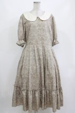 画像1: m petit by misako / NINA’S/トワルドジュイワンピース 3L ベージュ H-26-09-27-1004-LO-OP-NS-ZH (1)