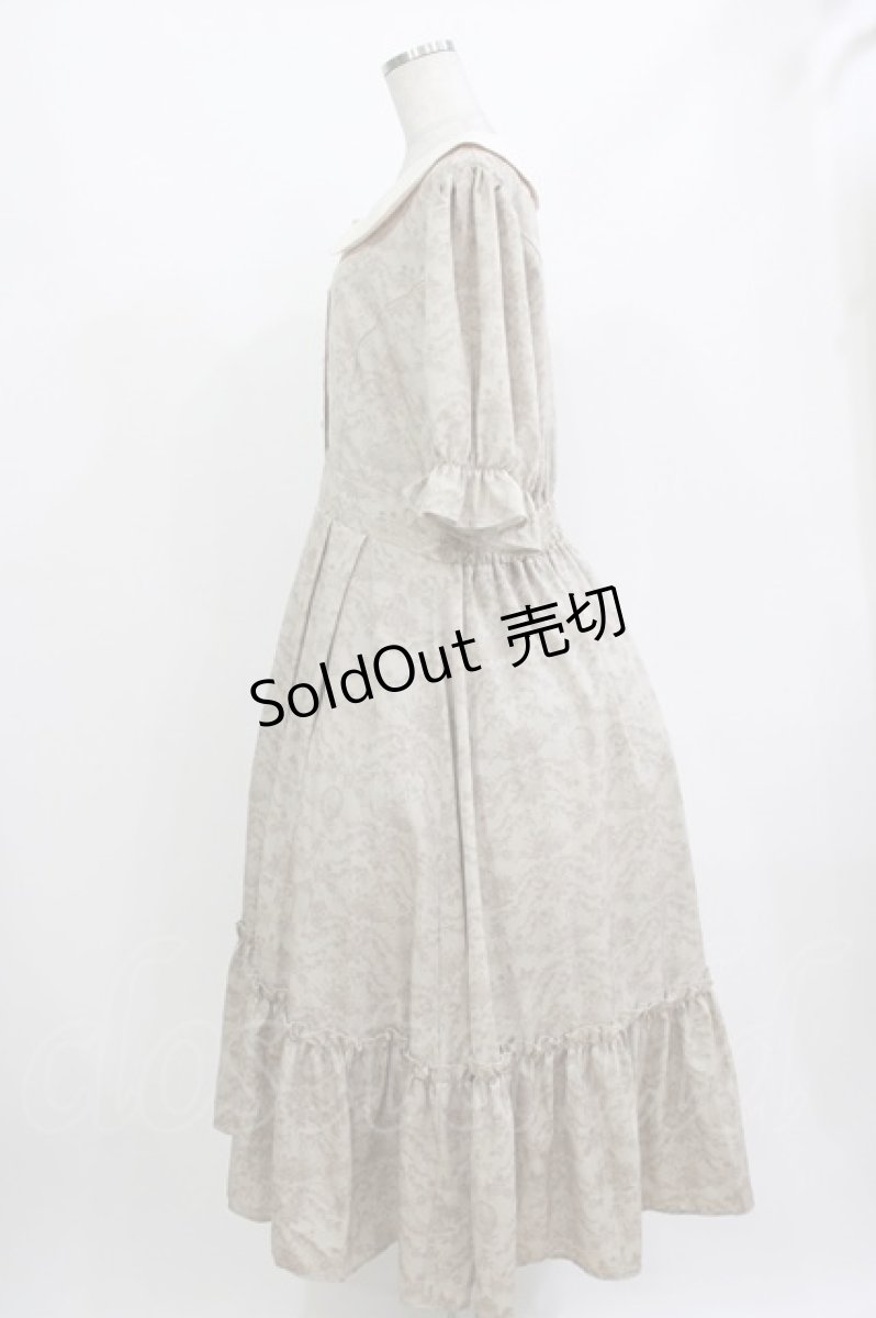 画像2: m petit by misako / NINA’S/トワルドジュイワンピース 3L ベージュ H-26-09-27-1004-LO-OP-NS-ZH (2)