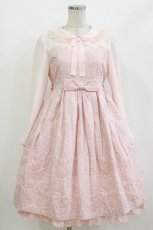 画像1: Angelic Pretty / ホイップジャガードワンピース Free ピンク H-26-09-27-1038-AP-OP-NS-ZH (1)