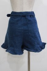 画像3: Honey Cinnamon / デニムフリルショートパンツ   H-26-09-27-1047-LO-PA-YZ-ZH (3)