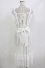 画像3: Chalmiere / ドットチュールエプロン M 白 H-26-09-27-1052-AX-OP-NS-ZH (3)