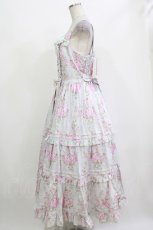 画像2: metamorphose / 【プラスサイズ】シャーロットティアードジャンパースカート 2 ミント H-26-09-27-1006-ME-OP-YZ-ZH (2)