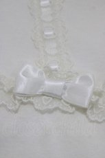 画像4: Angelic Pretty / 胸元切替半袖タートルカットソー Free 白 H-26-09-27-1063-AP-TO-NS-ZH (4)