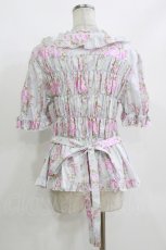 画像3: metamorphose / 【プラスサイズ】シャーロットスクエアあき半袖ブラウス 2 ミント H-26-09-27-1066-ME-BL-YZ-ZH (3)