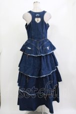 画像3: PINK HOUSE / kotohayokozawa×PINK HOUSE DENIM JUMPER SKIRT s ネイビー H-26-09-27-1007-LO-OP-YZ-ZH (3)