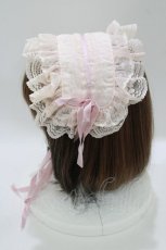 画像2: metamorphose / ラッセルレースヘッドドレス  ピンク H-26-09-27-1079-ME-AC-NS-ZH (2)